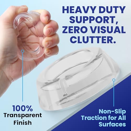 Image of Anti Vibration Pads for Washing Machine - 8 Pack Silicone Washer Anti Vibration Pads Stabilizer Feet, Fits Round Feet up to 1.65 inch, Shock & Noise Reduction Washing Machine Pads