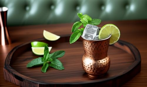 Verres à eau en cuivre pur gobelets design pour boisson froide - 7