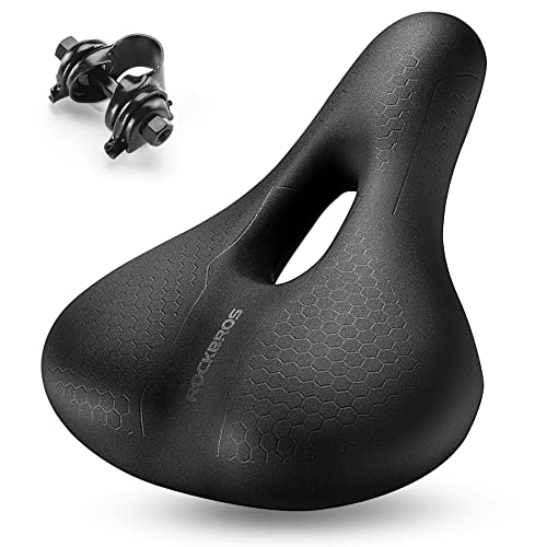 ROCKBROS Bike Seat Memory Foam Bike Saddle Comfortable Waterproof for City MTB Racing Bikes