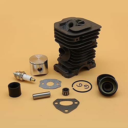 38MM &40MM pierścień tłokowy cylindra uszczelka olejowa świeca zapłonowa zestaw do silnika nadające się do Husqvarna 141 142 136 137 części silnika do piły łańcuchowej gazu (Size : HUS142 40MM)
