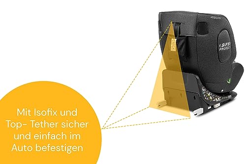 Osann - Seggiolino Auto Neonati/Bambini One360 Isofix Rotante A 360° - 40-150 Cm - Da 0 A 12 Anni - Gruppo 1/2/3 - Grigio, Altezze 14 Posizioni, Schienale/Senso Di Marcia - 9