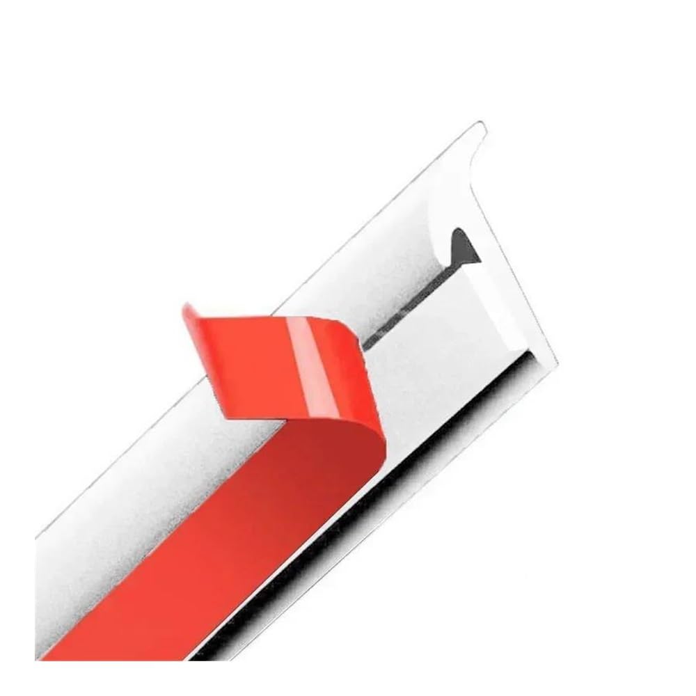 Mltlkppvng White 2M 5X7mm Car Seal Strip 2M Car Rubber Sealing Strip Slanted T-Type Auto Door Seal Weatherstrip Edge 8 * 10Mm/5 * 7Mm ﻿(White 2M 5X7mm)