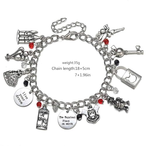 Braceleet Charms Stainless Steel Chain Comic Charm Bracelets Pendant for Woman Gift4