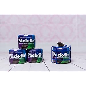 Packits Portable Disposable Diaper and Pet Waste Bags–200 Count