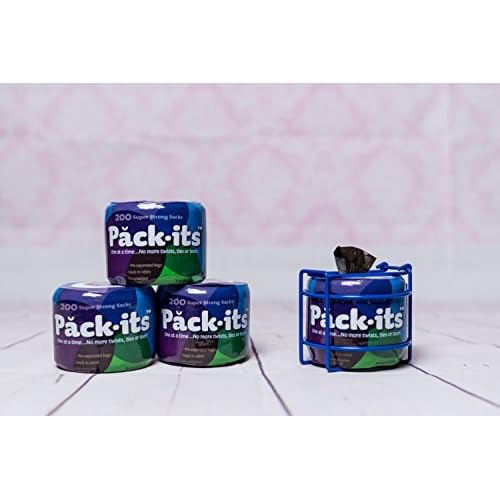 Packits Portable Disposable Diaper and Pet Waste Bags–200 Count