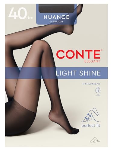 Image of Conte Tights Control Top Semi Opaque Pantyhose Silky Matte Effect Nuance 40 Den