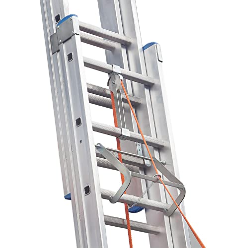 Echelle coulissante à Corde Professionnelle 3 Plans 3x12 échelons 8m/8,4m en alu Hailo Trio