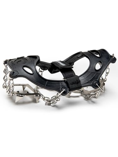 Image of Bacca Bucci SNOWLEX Ice Grippers - Stainless Steel Traction Cleats (ONLY Cleats) (Black, UK 6 to UK 9)