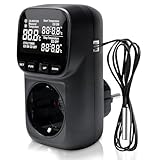 Temperaturregler 230V, Steckdosenthermostat mit VA-Display – Digitaler...