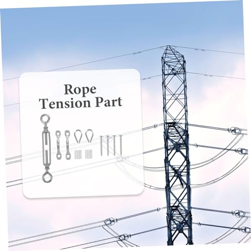 PRETYZOOM Tensores para cables de acero inoxidable para barandales, tensores ajustables de alta resistencia para uso exterior, conexión segura para cable con quijada miniatura 6