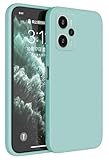 Topme Funda para Poco F5 (6.67' Inches) Carcasa Caja Case Estuche, Funda Protectora de Piel de Silicona TPU - Cian Claro