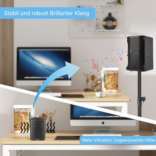 Soporte de altavoz de pie con plataforma extensible compatible con varios modelos 6