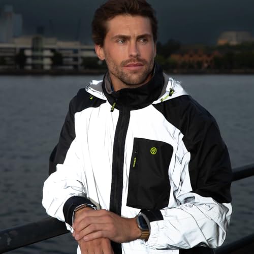 Proviz Men's REFLECT360 Reflective Waterproof Outdoor Jacket Hi Visibility Reflective Windproof Coat4