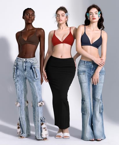 Wireless Bralettes for Women No Underwire Bras Sexy V Neck Everyday Bra with Adjustable Straps3