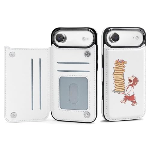 手帳型 おさるのジョージ 対応 iPhone 17 Air ケース カード収納 スマホケース 財布型 携帯ケース 軽量 全面保護 スタンド機能 おしゃれ お祝いギフト