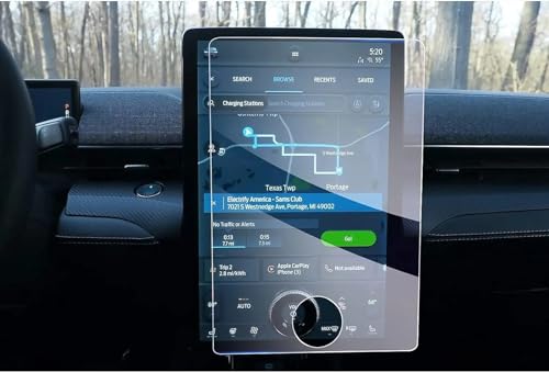 Protector de pantalla para Mustang Mach-E cristal templado GPS 15.5 y salpicadero