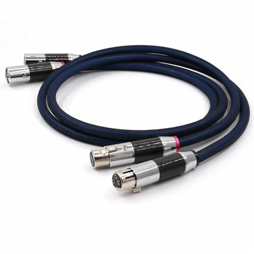 Cable de Audio XLR Plateado Silver Plated 0.5m miniatura 2