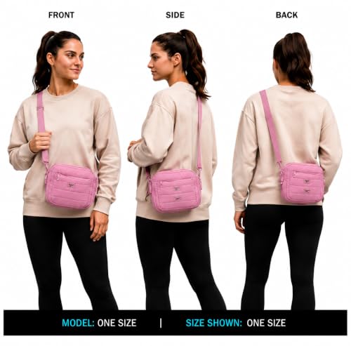 Image of Reebok Womens Crossbody Bags - Lightweight Sling Cell Phone Purse, Quilted Small Crossbody Bags Women