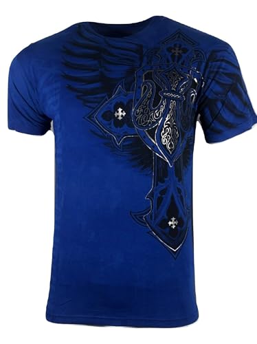 Xtreme Couture by Affliction Men's T-Shirt Lockdown Biker MMA