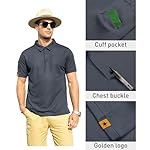 ZITY Mens Polo Shirt Short Sleeve Sports Tactical T-Shirt Athletic Golf Polos Daily Casual Stylish Collared Shirts for Men