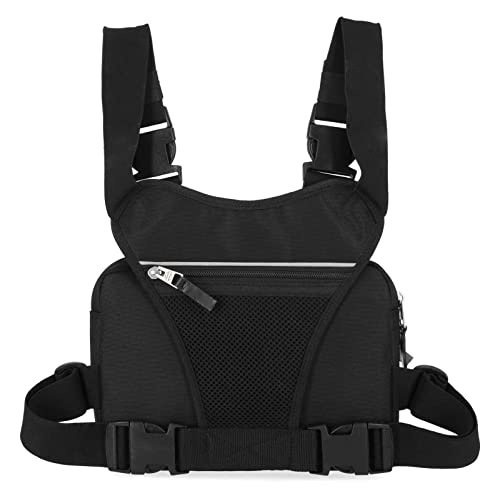 Harley-Davidson Men's Classic Codura Genuine Leather/Canvas Chest Pack - Black4