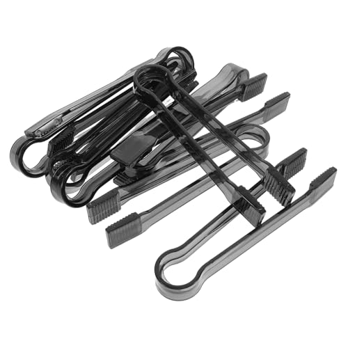 Cabilock 15pezzi Pinze Piccole Plastica Trasparenti Pinze Per Alimenti Per Buffet e Snack Da Cucina Per Servire Cibo Antipasti