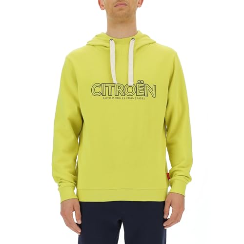Sweatshirt Homme Citroën Capuche Confortable et Chaud à Logo Vintage C23w