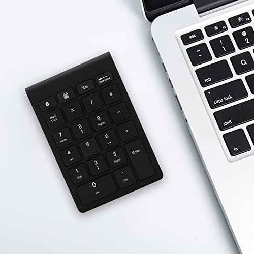 Greensen Number Pads Numeric Keypad 22 Keys Portable Financial Accounting Number Keyboard for Laptop PC Desktop Notebook (Black)