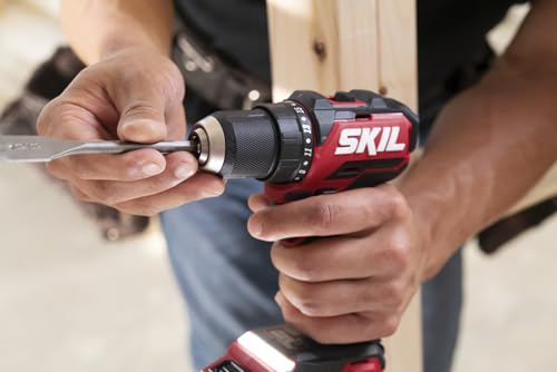 Image of SKIL PWR CORE 20 Brushless 20V 1 /2-Inch Compact Drill Driver Kit, Includes 2.0Ah USB-C Battery and 45W USB-C PD Charger - DL6293B-1C