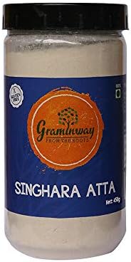 Graminway Gluten Free Water Chestnut Flour, Singhara Flour, Natural and Healthy Ingredients, Upvas Food - 450 grams