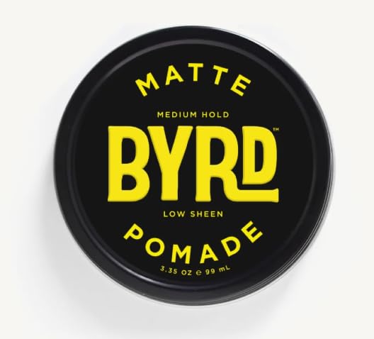  Hair Matte Pomade - Medium Hold, No Sheen, For All Hair Types, Water Based, 3.35oz, (Pack of 1) White