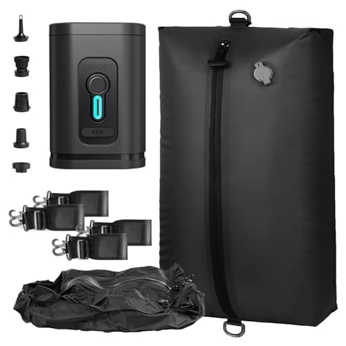 Travel Vacuum Bags with Pump, Travel Vacuum Bag for Luggage, IP67 Waterproof, Lightweight&Space Saver, Carry On, Fits Traveling, Business,Fitness, Vacuum Seal Bags for Clothing Travel (2PC+Pump)