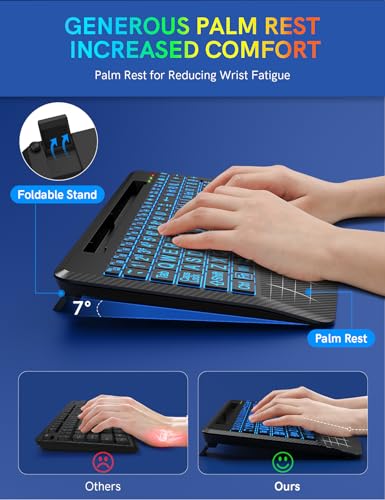 Trueque Wireless Keyboard With 7 Colored Backlits thumb #2