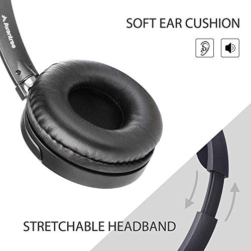 Avantree Superb Sound Wired On Ear-koptelefoon met microfoon, 1,5 m lang snoer voor volwassenen, studenten, kinderen… - Afbeelding 7