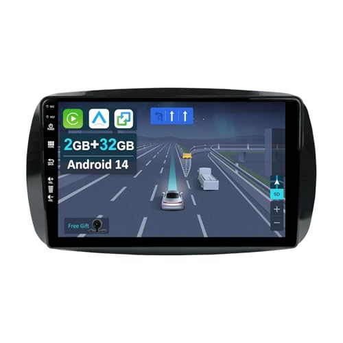 【CarPlay & Android Auto】 Usa Carplay tramite Bluetooth/USB, Android Auto tramite connessione Bluetooth/USB, accesso a GPS, chiamate, musica da smartphone su schermo grande dell'autoradio, rendi la tua guida più facile e sicura.