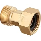 Messing Verschraubung Durchgang beweglich 1 Zoll IG/AG – mit EPDM-Dichtung, robuster Fitting für Wasser- & Heizungsinstallation