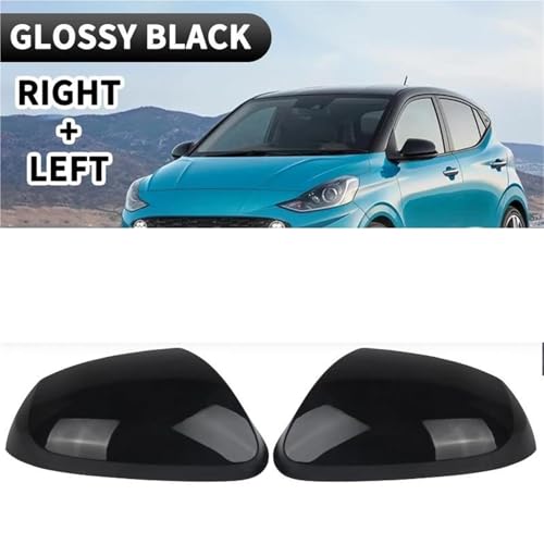 Coque de rétroviseur pour Hyundai i10 2014-2017 noir brillant de remplacement - 2