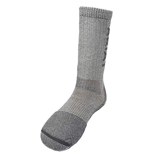 ARIAT Men's LT WT steel Toe Merino Blend Crew Socks Grey XL