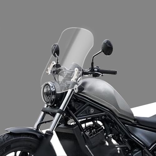 SPEEDBUNP ���u��250 REBEL CM300 1100 CMX 1100 rebel 250 CMX500�K�p �t�����g�E�C���h�V�[���h�y�_���̉����ɂ��t�����g�E�C���h�V�[���h�̍������� (transparent, 45cm) [���s�A���i]