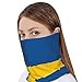 Funny Sweden Flag Multifunction Beanie Hat for Men Women Fashion Scarf Soft Stretch Skull Cap