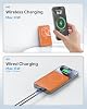Cargador portátil TRKOY para Magsafe, banco de energía magnético de 5000mAh con USB-C | Esencial de viaje para batería inalámbrica MagSafe, compatible con series 17/16/15/14/13/12 (Naranja Cósmico) 4