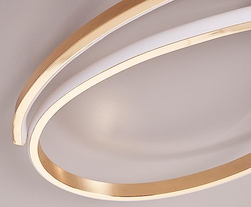 Lustre plafonnier moderne dimmable avec télécommande chrome pour salon - 3