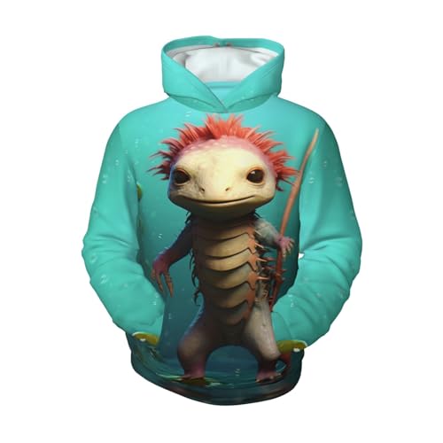 Animal Youth Long Sleeve Pocket Hoodie Sweatshirt Kids Pullover Hooded Tops