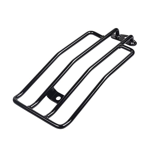 Porte Bagages Sportster XL 883 1200C Noir en Acier pour Garde Boue Arrière Moto