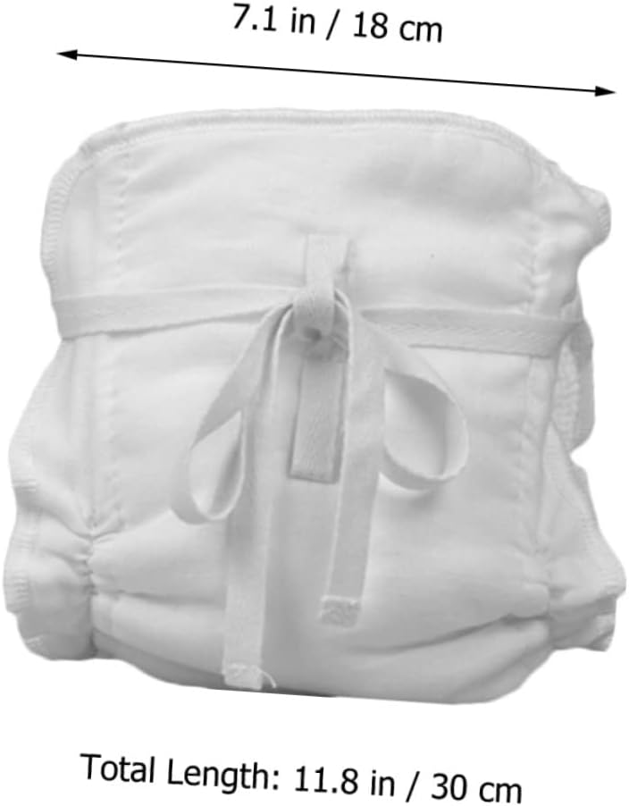 SHOWERORO 2pcs Washable Reusable Diaper Pants for Newborns Breathable Boy Girl Training Diapers Soft Cotton Cloth Fit for Daytime Comfort