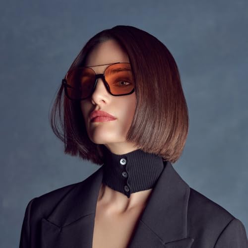 Mad Shade Sunglasses for Men & Women, Chic Oversized Fashion Aviator Dual Tone Glasses, Summer Eyewear with UV400 Protection3