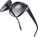 The Fresh Women's Oversized Square Jackie O Cat Eye Hybrid Butterfly Fashion Sunglasses - Exquisite