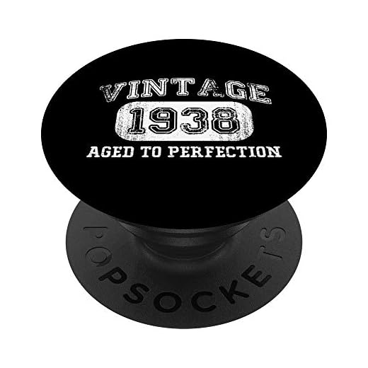 Vintage 1938 Regalo de cumpleaños 84 años 84 cumpleaños cumpleaños PopSockets PopGrip Intercambiable