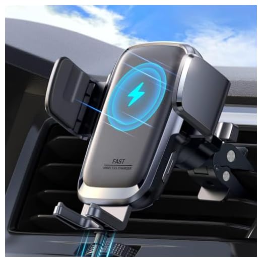 Wireless Car Charger, 15W Qi Fast Charging Auto Clamping Car Charger Phone Holder Mount, JOYROOM Cell Phone Holder Car Mount for iPhone 16 15 14 13 Pro Max Xs, Galaxy S24 Ultra, LG, Google