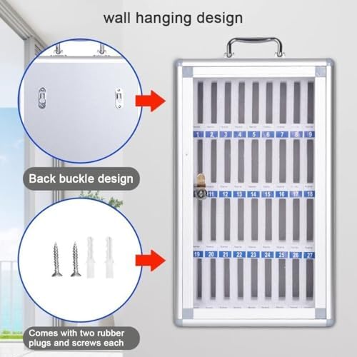 Mobile Phone Storage Cabinet - Aluminum Alloy Safe Deposit Box with Handle for Office, Classroom, Conference, Secure Storage Solution, Organizational Tool, Durable & Portable